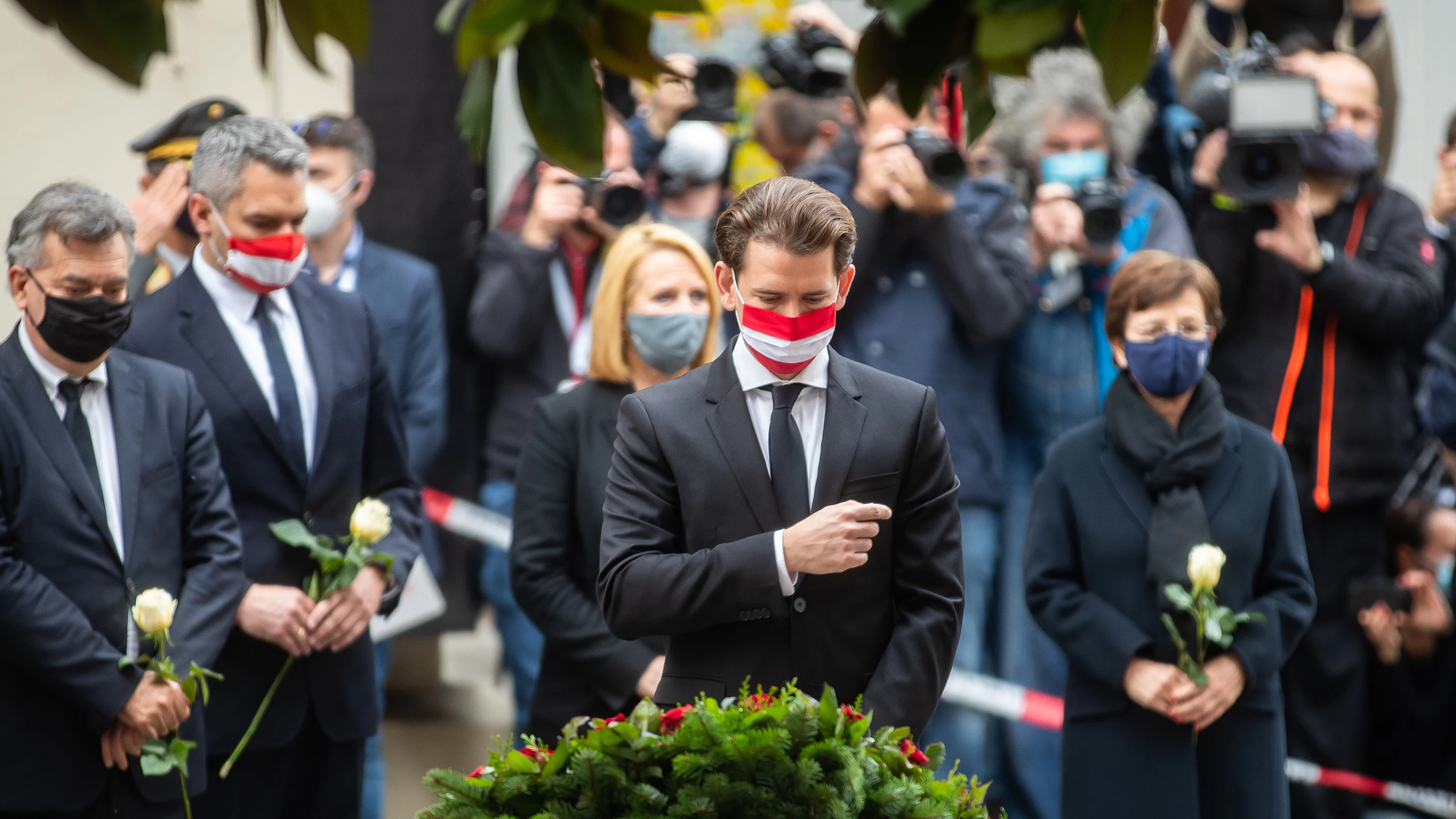 Bundeskanzler Sebastian Kurz gedenkt der Opfer.&nbsp;&nbsp;
