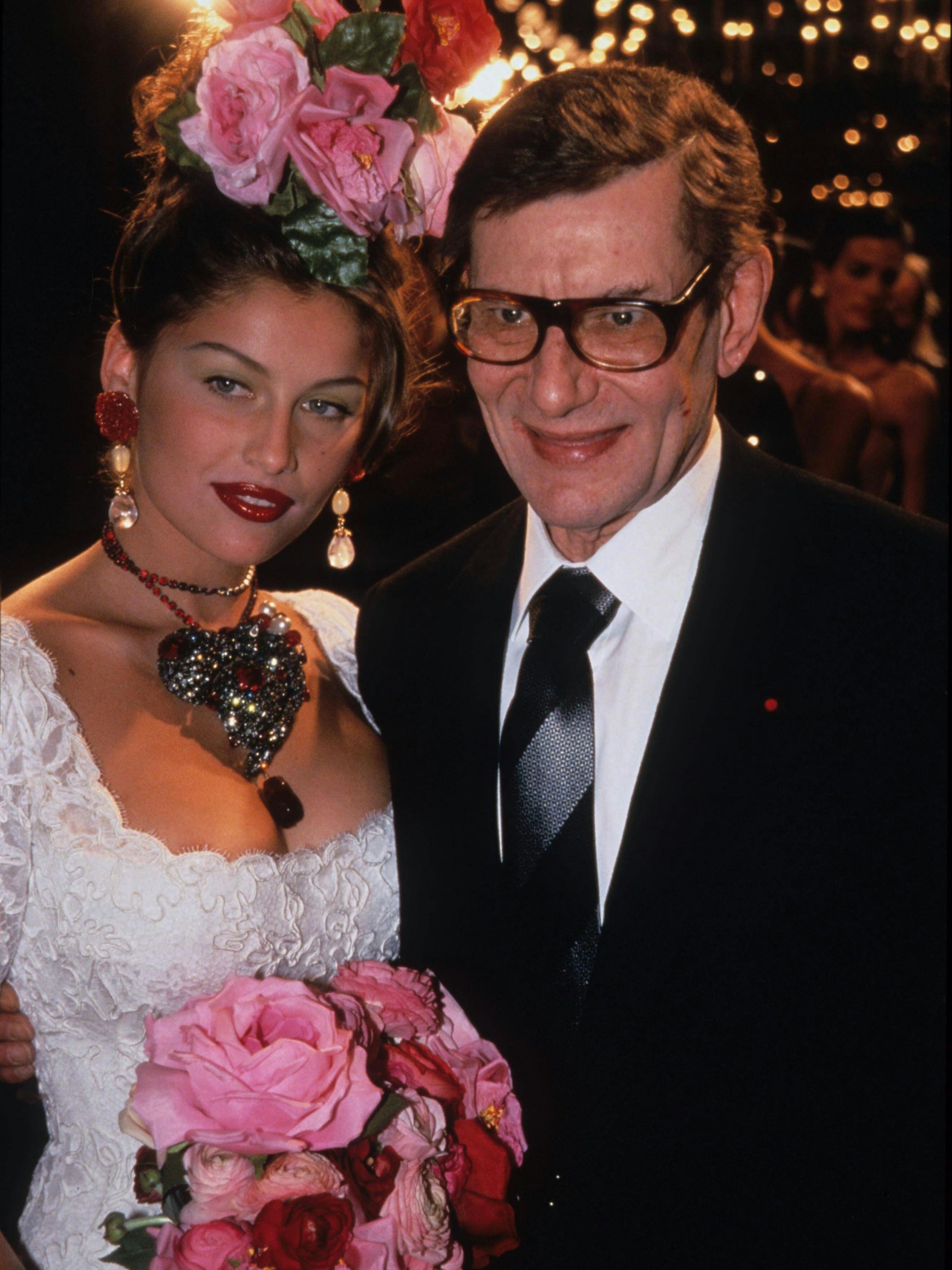 Laetitia Casta 1998 mit Yves Saint Laurent.<br>