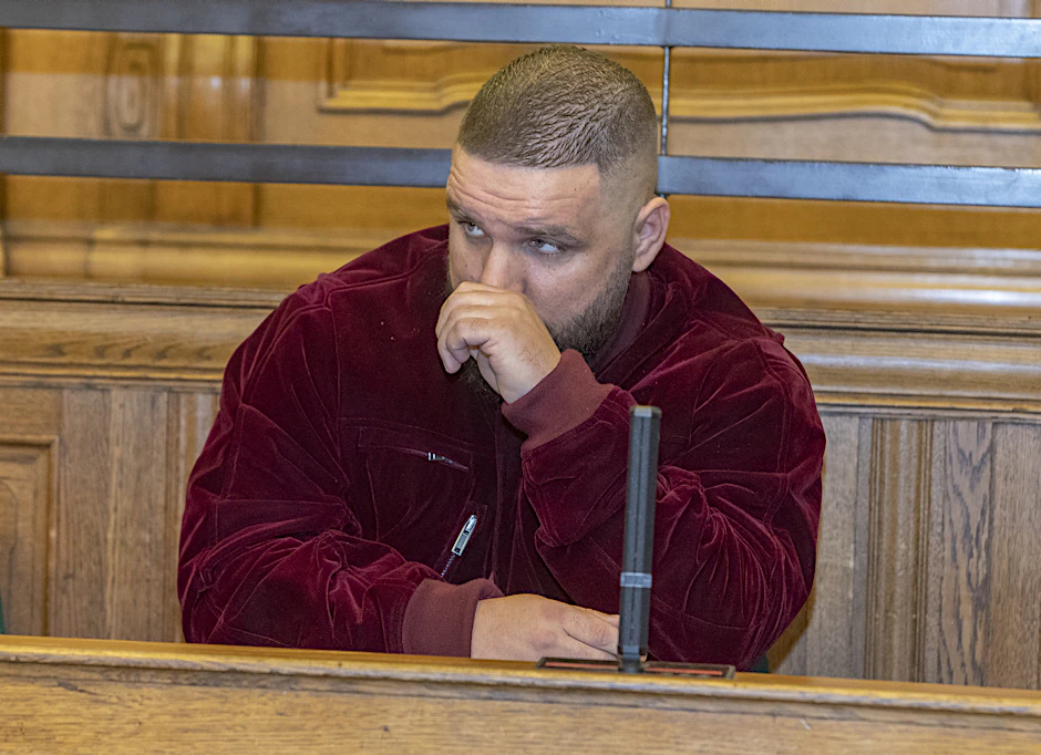 Der Angeklagte Patrick Losensky alias Fler.<br><br>