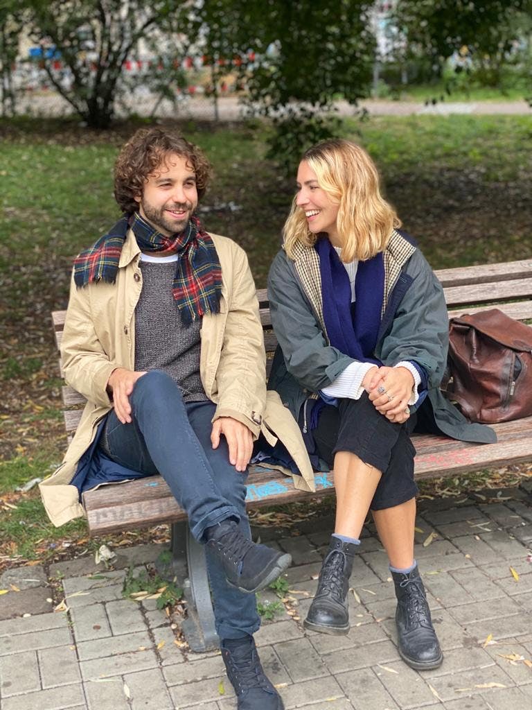 Gaby (right) together with Open Music Lab founder Ben Osborn.