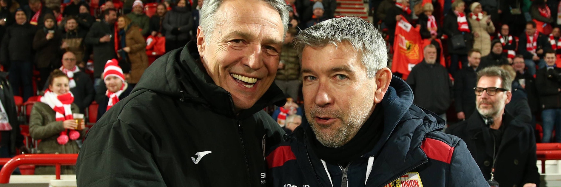 Vor fast zwei Jahren trafen Uwe Neuhaus und Urs Fischer in der Alten Försterei aufeinander.