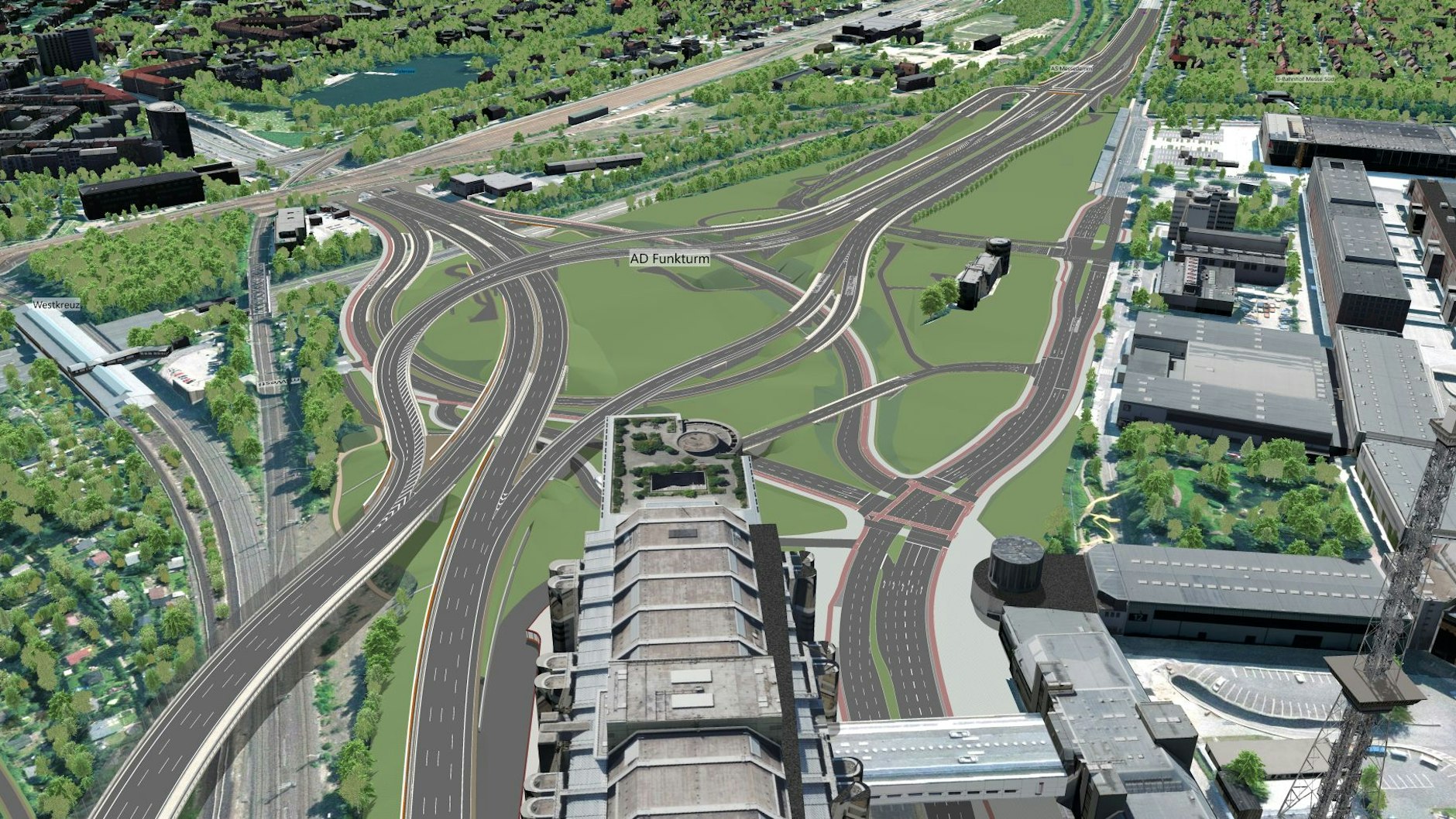 So soll das Dreieck Funkturm aussehen, wenn es fertig ist.