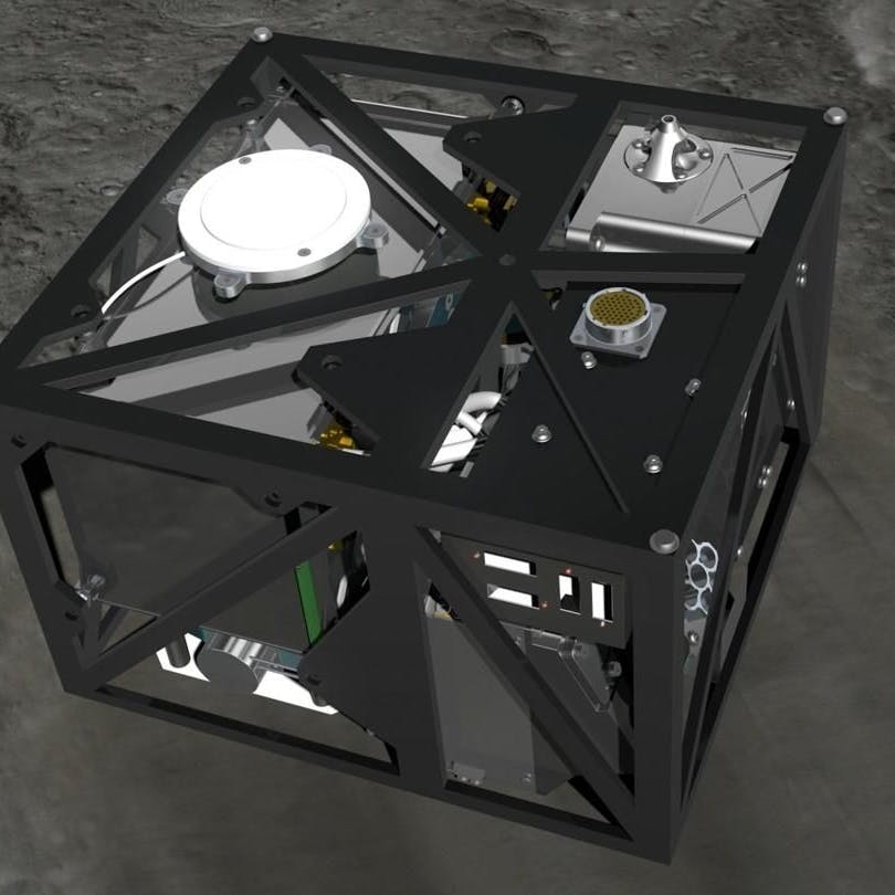 Das in Berlin mitentwickelte Landegerät Mascot.