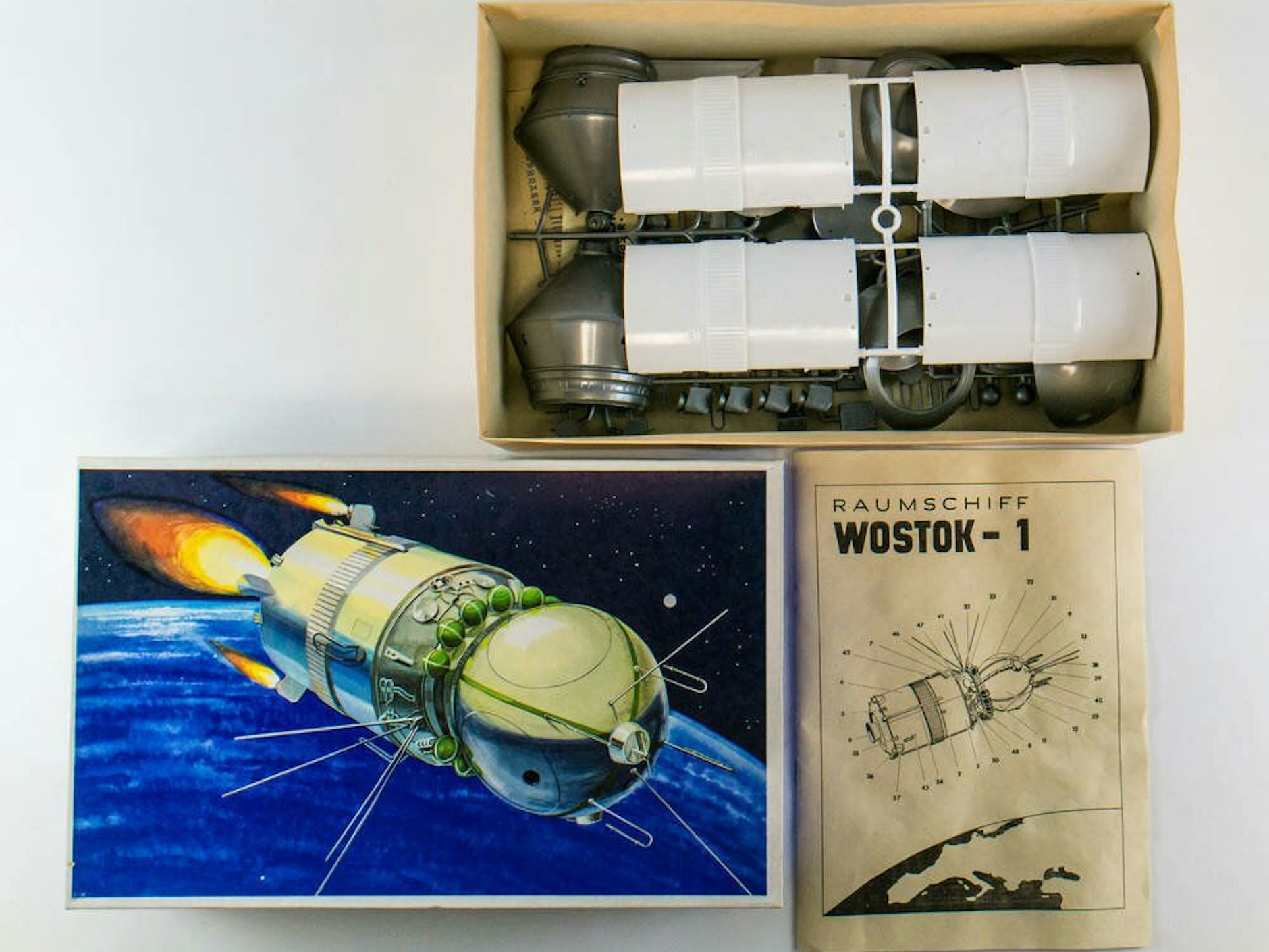 Der Modellbausatz der „Wostok-1“ ließ jedes Kind zum Raumfahrer werden.