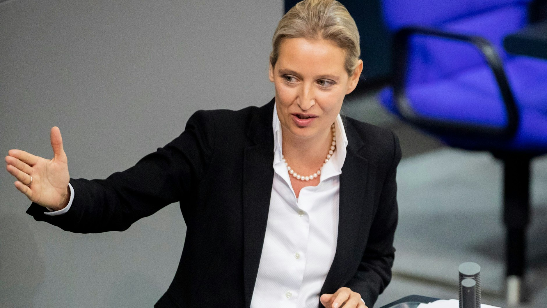 AfD-Fraktionschefin Alice Weidel kritisierte den Lockdown scharf.