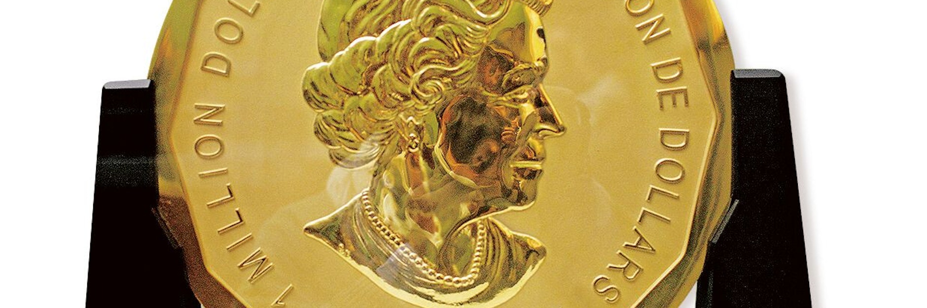 Die 100 Kilogramm schwere Goldmünze „Big Maple Leaf“ war aus dem Bode-Museum in Berlin gestohlen worden. Foto: Marcel Mettelsiefen/dpa