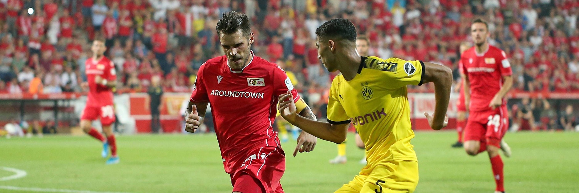 Union-Kapitän Christopher Trimmel bekam es in der Vorsaison mit dem mittlerweile abgewanderten Achraf Hakimi zu tun.