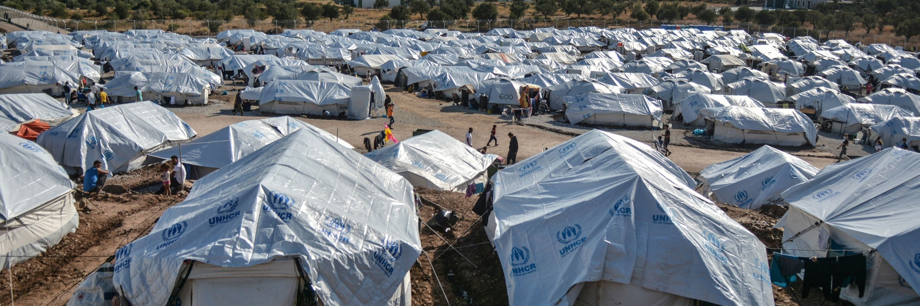 Das Flüchtlingslager Kara Tepe wurde nach dem Großbrand im berüchtigten Camp Moria gebaut
