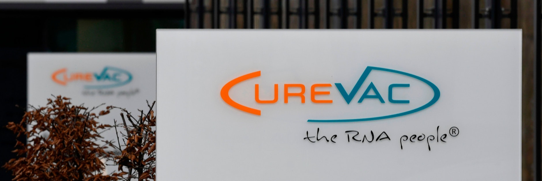 Das Logo der Firma Curevac.