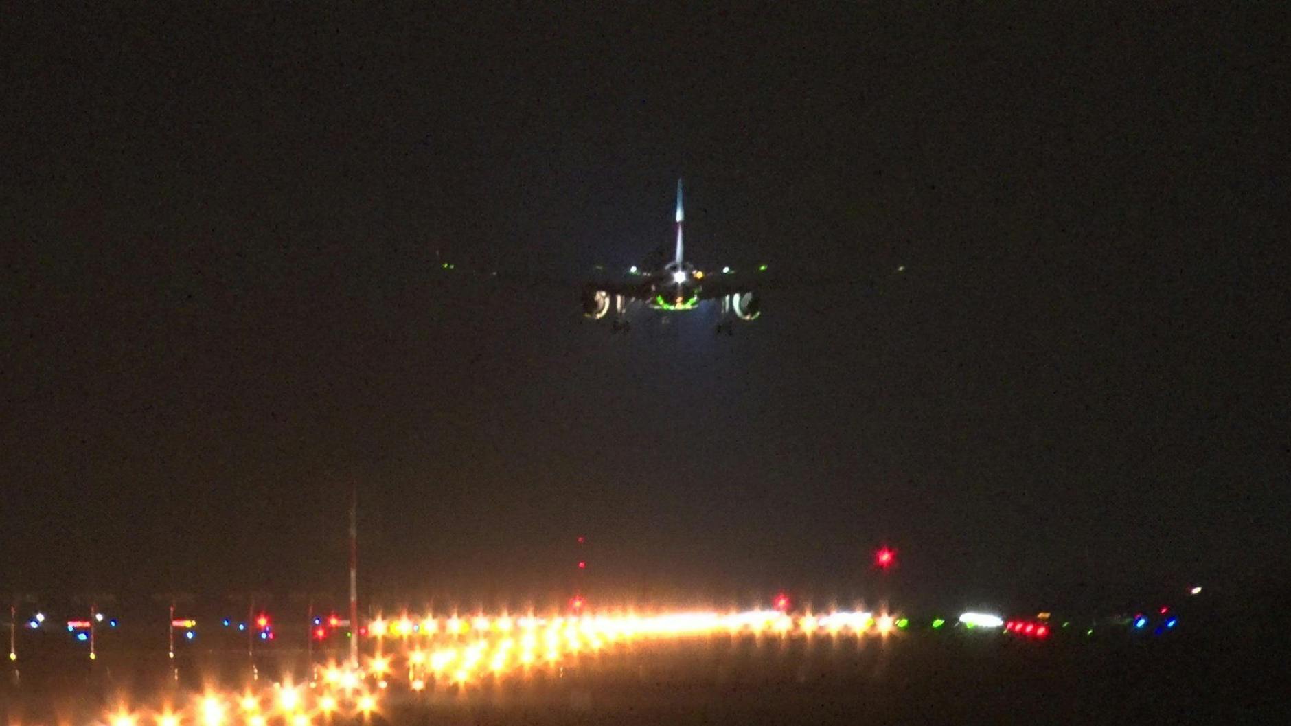 A flight arrives at BER on Sunday night carrying some of the last passengers from the UK before the imposition of a German travel ban lasting until at least New Year's Eve.
