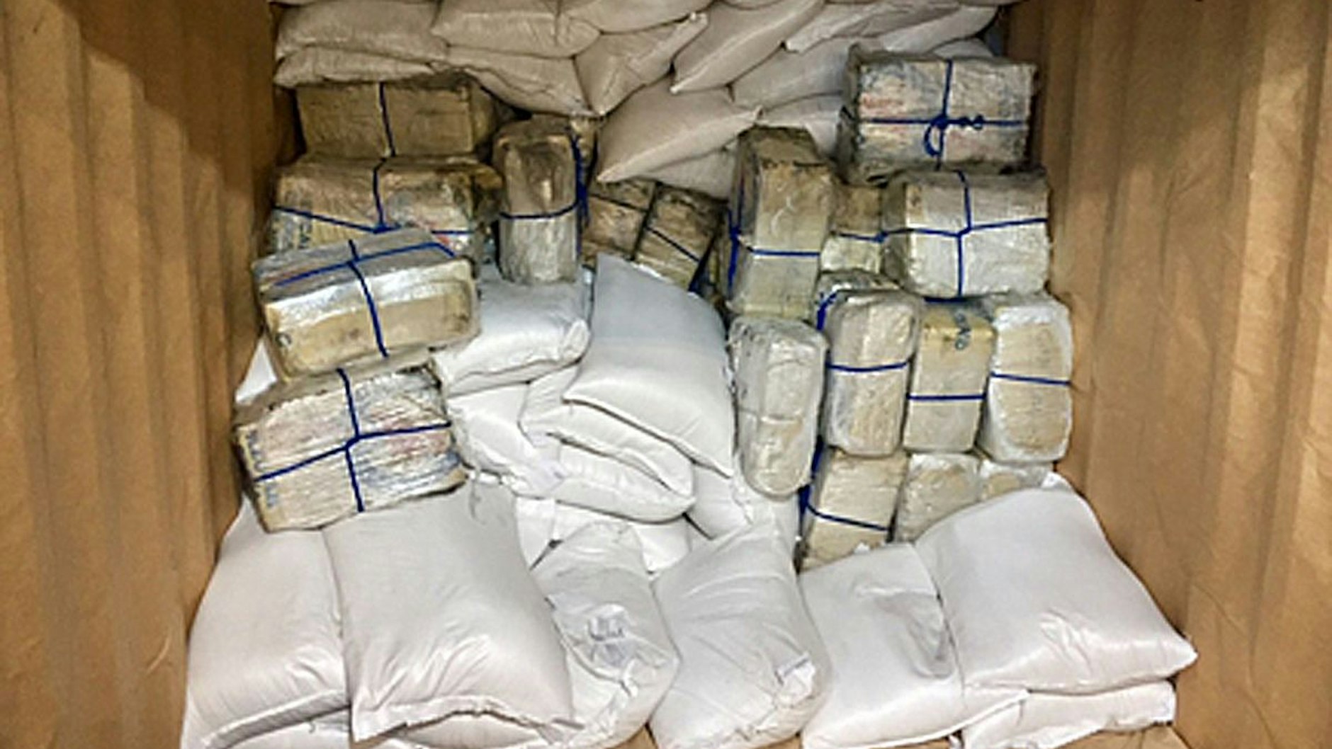 Sichergestellte Kokain-Päckchen.