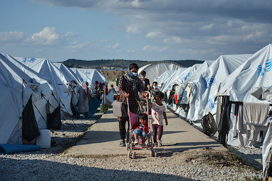 Flüchtlingslager Kara Tepe auf der griechischen Insel Lesbos.