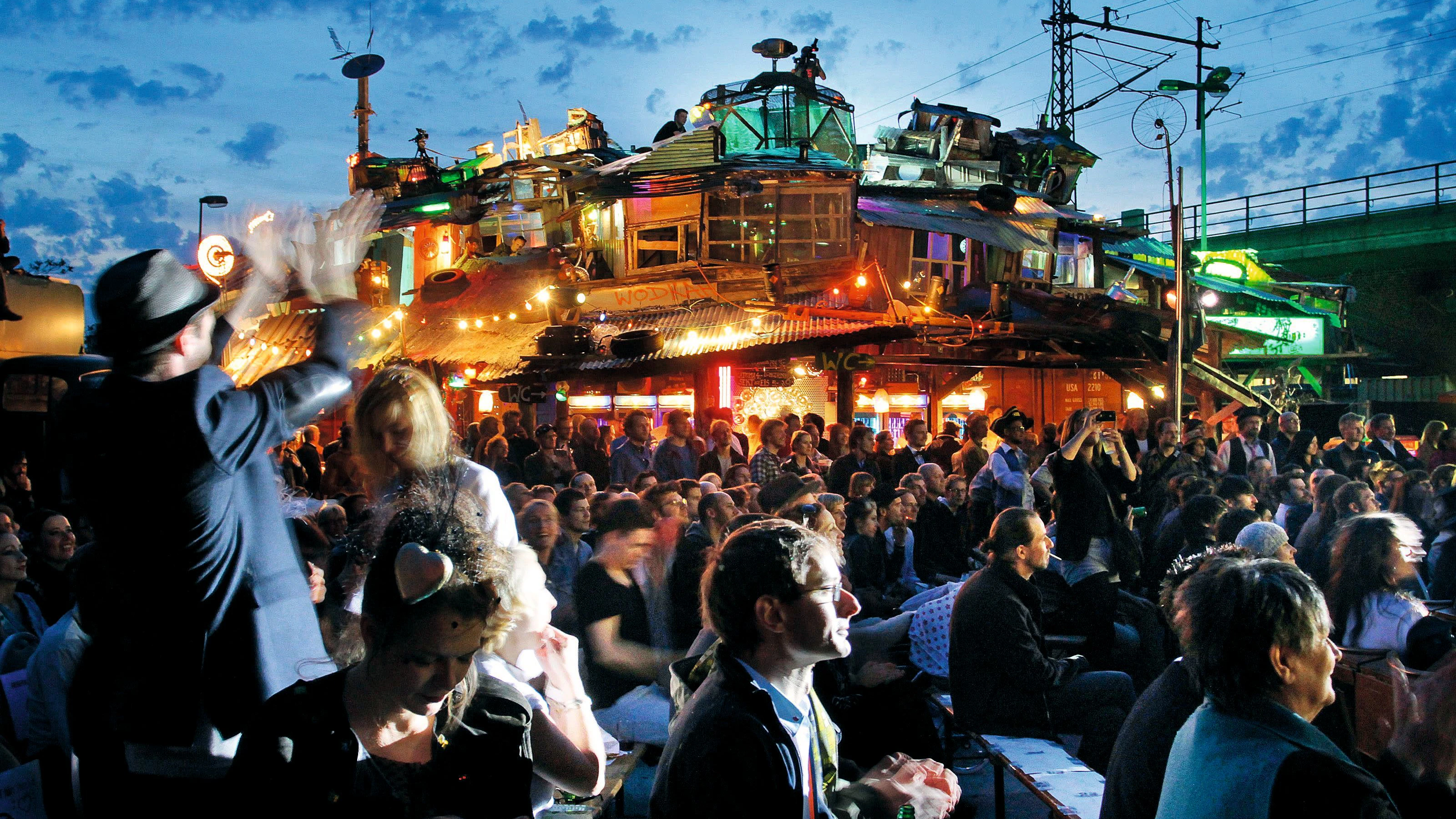 Obsessed by beats in the 2000s. Techno club Bar 25 on the banks of the Spree in Friedrichshain.