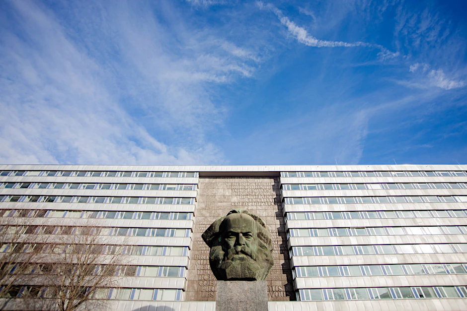 Das Karl-Marx-Denkmal in Chemnitz.
