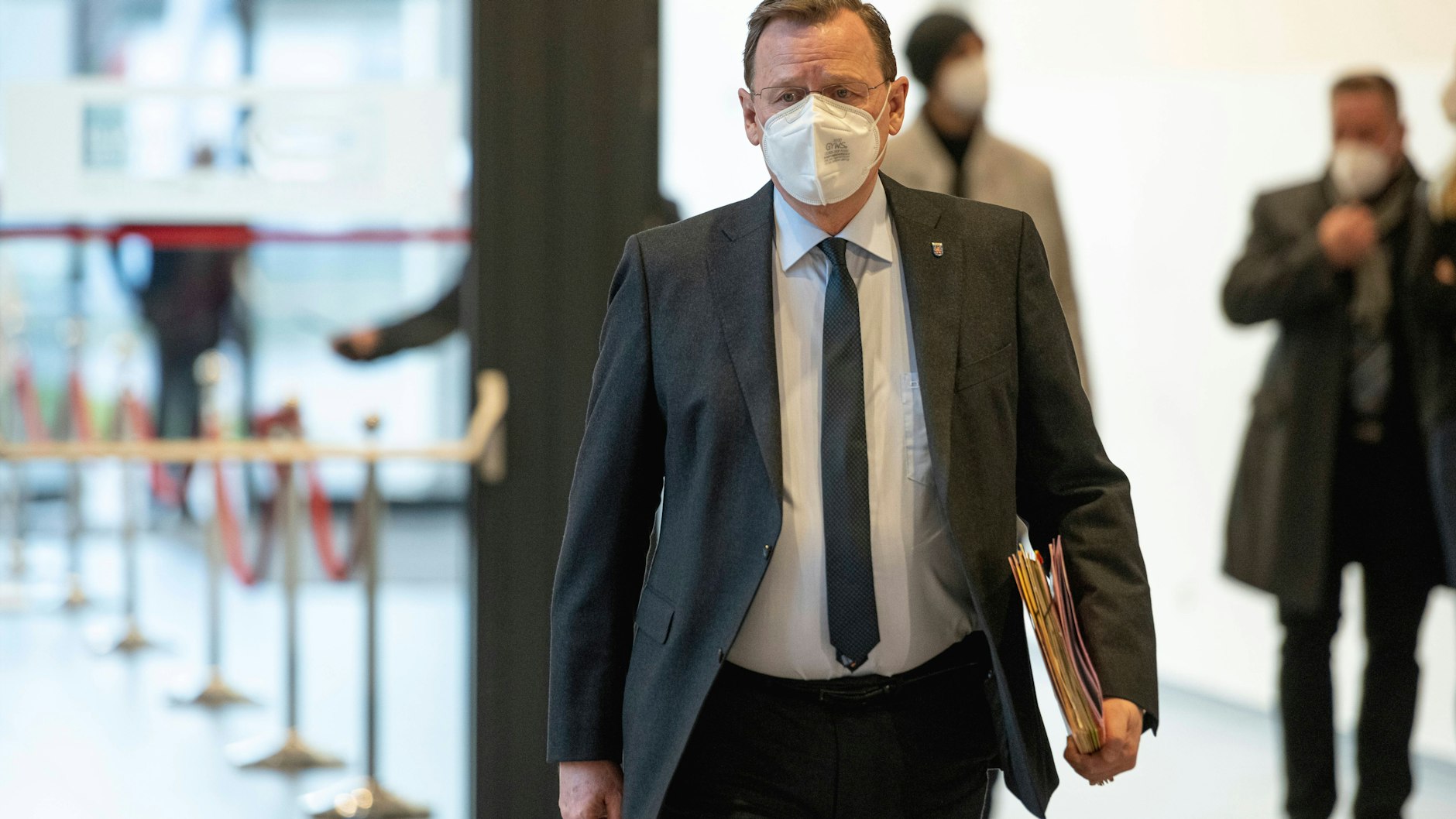 Bodo Ramelow (Linke) hofft auf ein gutes Abschneiden am 25. April. 