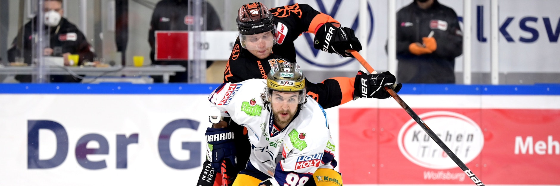 Kris Foucault hatte gegen die Grizzyls Wolfsburg einen schweren Stand.