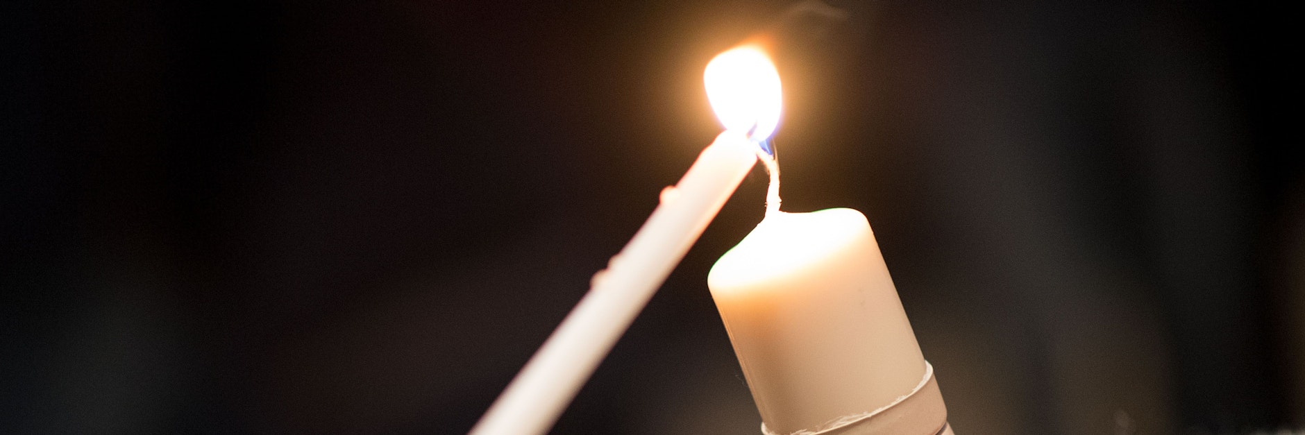 Das Friedenslicht an Weihnachten.&nbsp;