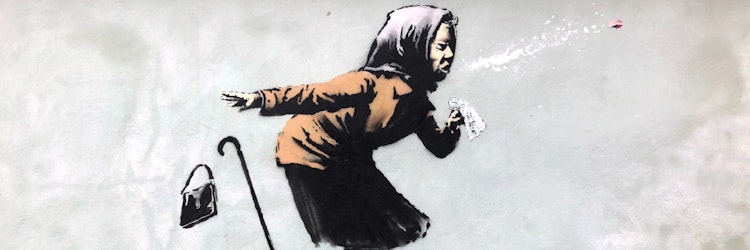Graffiti Kunst In Der Corona Krise Wie Banksy Sich Dem Virus Widmet