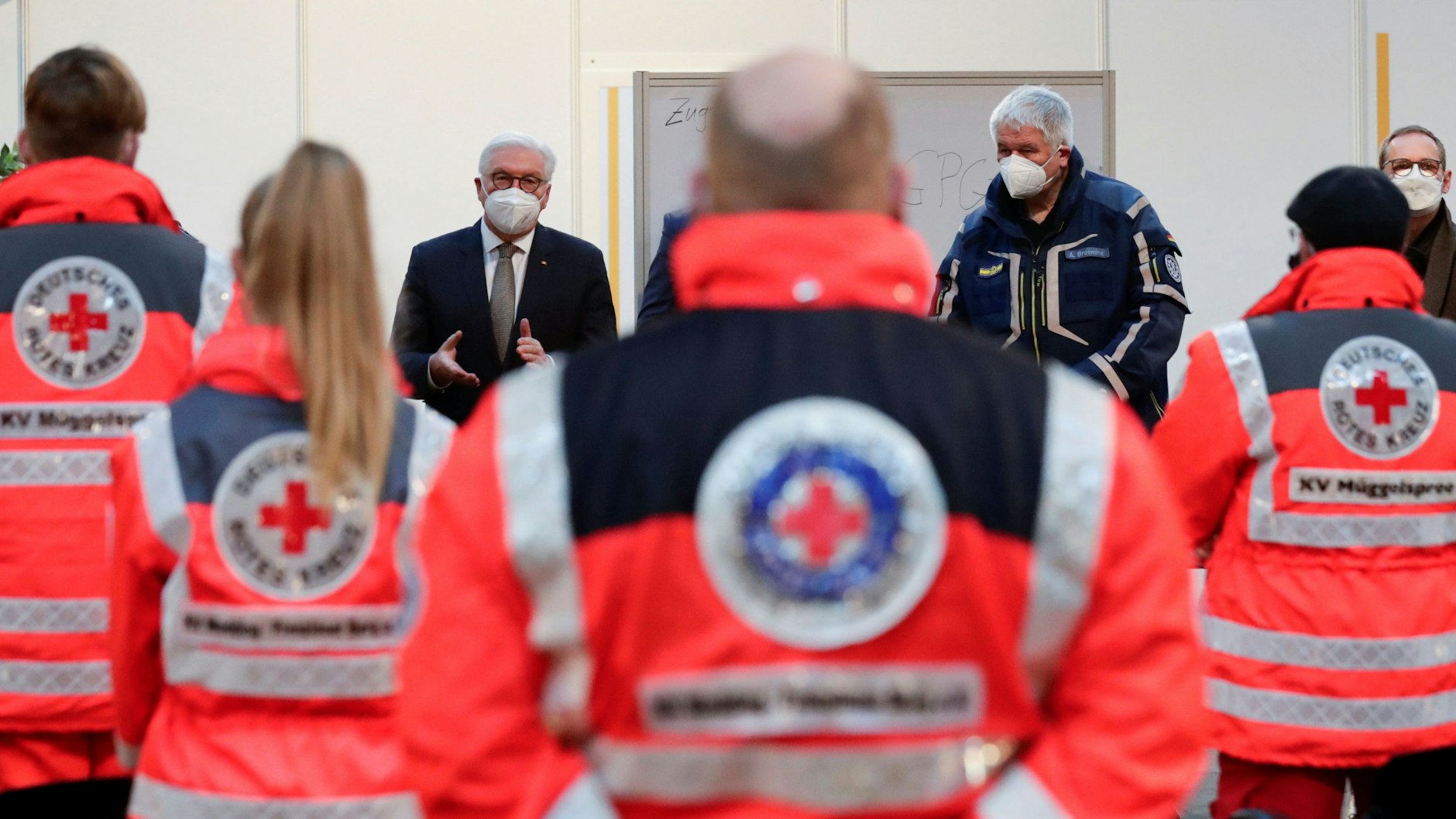 Broemme mit Bundespräsident Frank-Walter Steinmeier. 