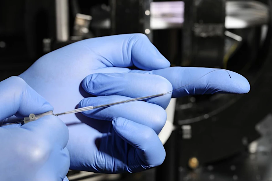 Eine neue hauchdünne, ultraflexible Katheder-Variante folgt dem Strom und könnte etwa Arzneien zu Tumoren bringen.&nbsp;