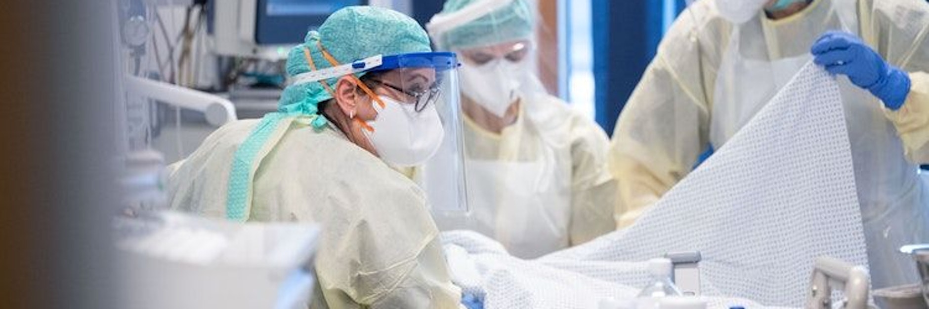 Eine Intensivstation für Covid-19-Patienten des Klinikums Stuttgart.