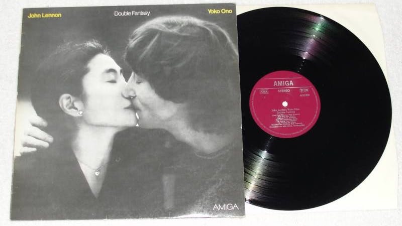 Die DDR-Ausgabe von Lennons Solo-Album „Double Fantasy“, das er vor seinem Tod aufgenommen hatte.