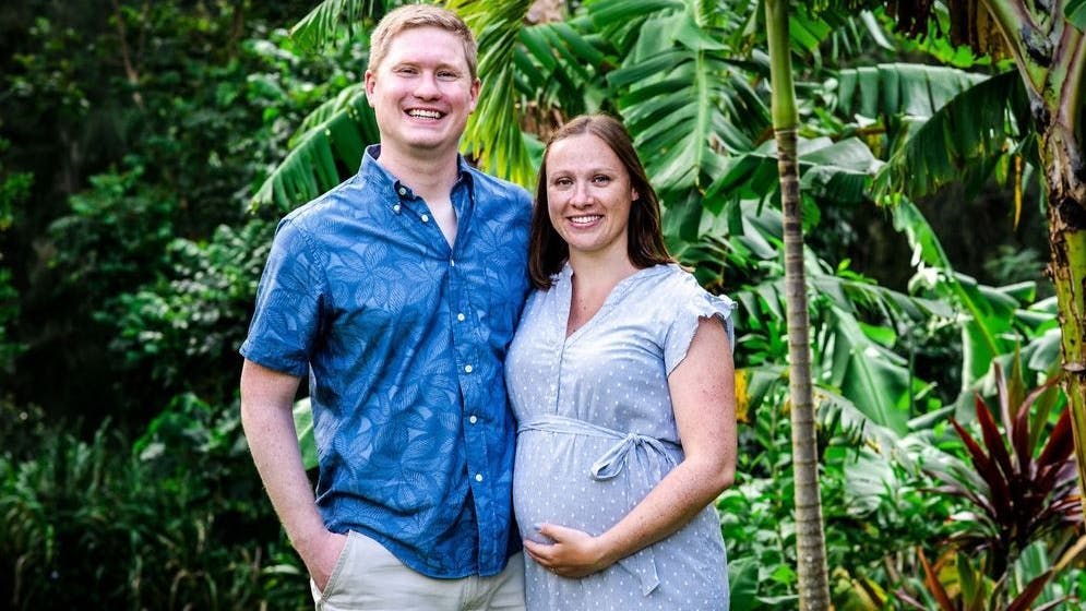 Janina mit ihrem Mann Coleman. 