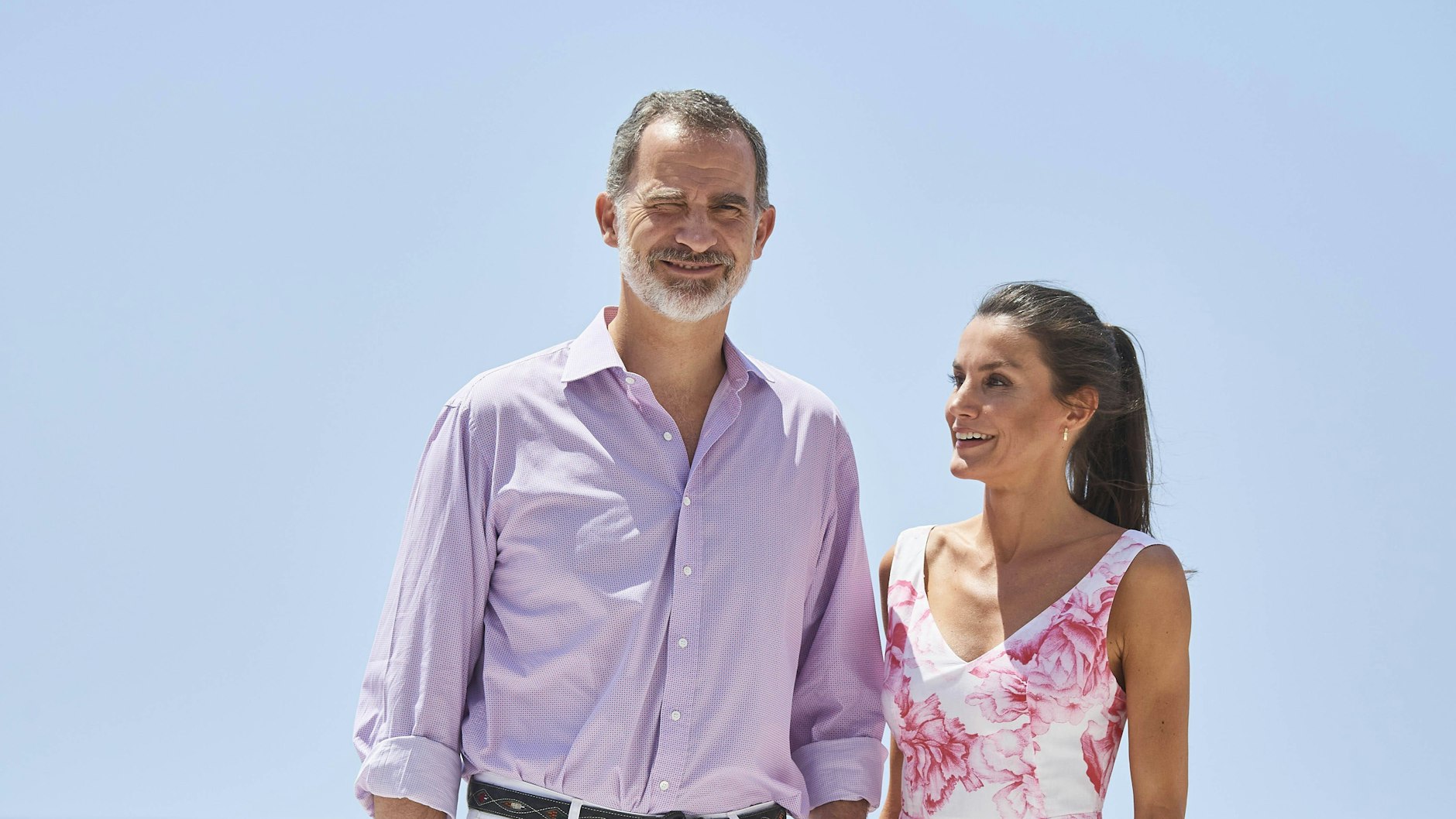 Soll gegen eine Rückkehr Juan Carlos aus dem Exil sein: König Felipe und seine Frau Königin Letitia im Sommer 2019.