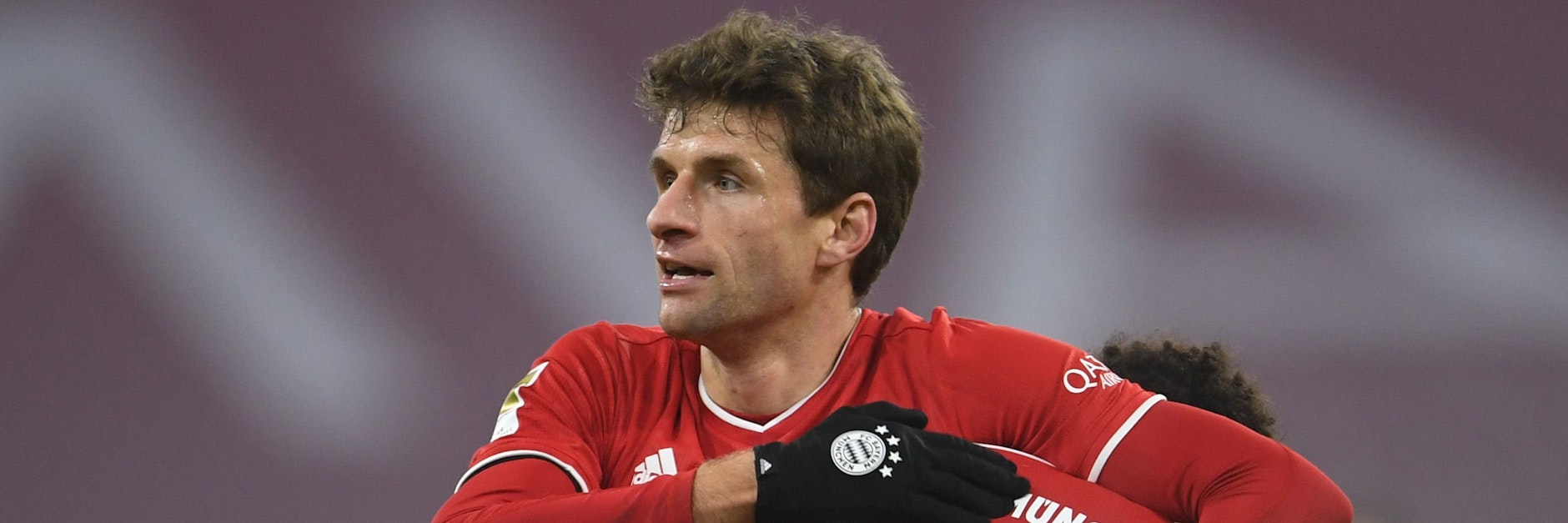 Bayern-Spieler Thomas Müller freut sich über ein Tor.