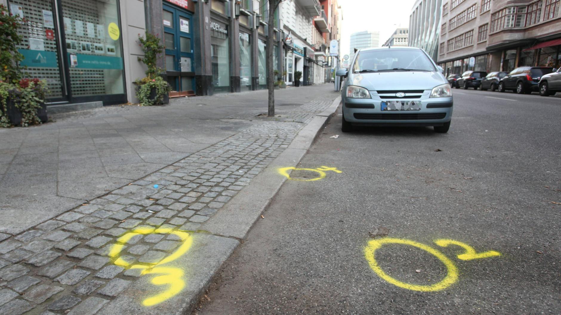 Die Spuren des Vorfalls waren am Sonntagmorgen noch zu sehen.