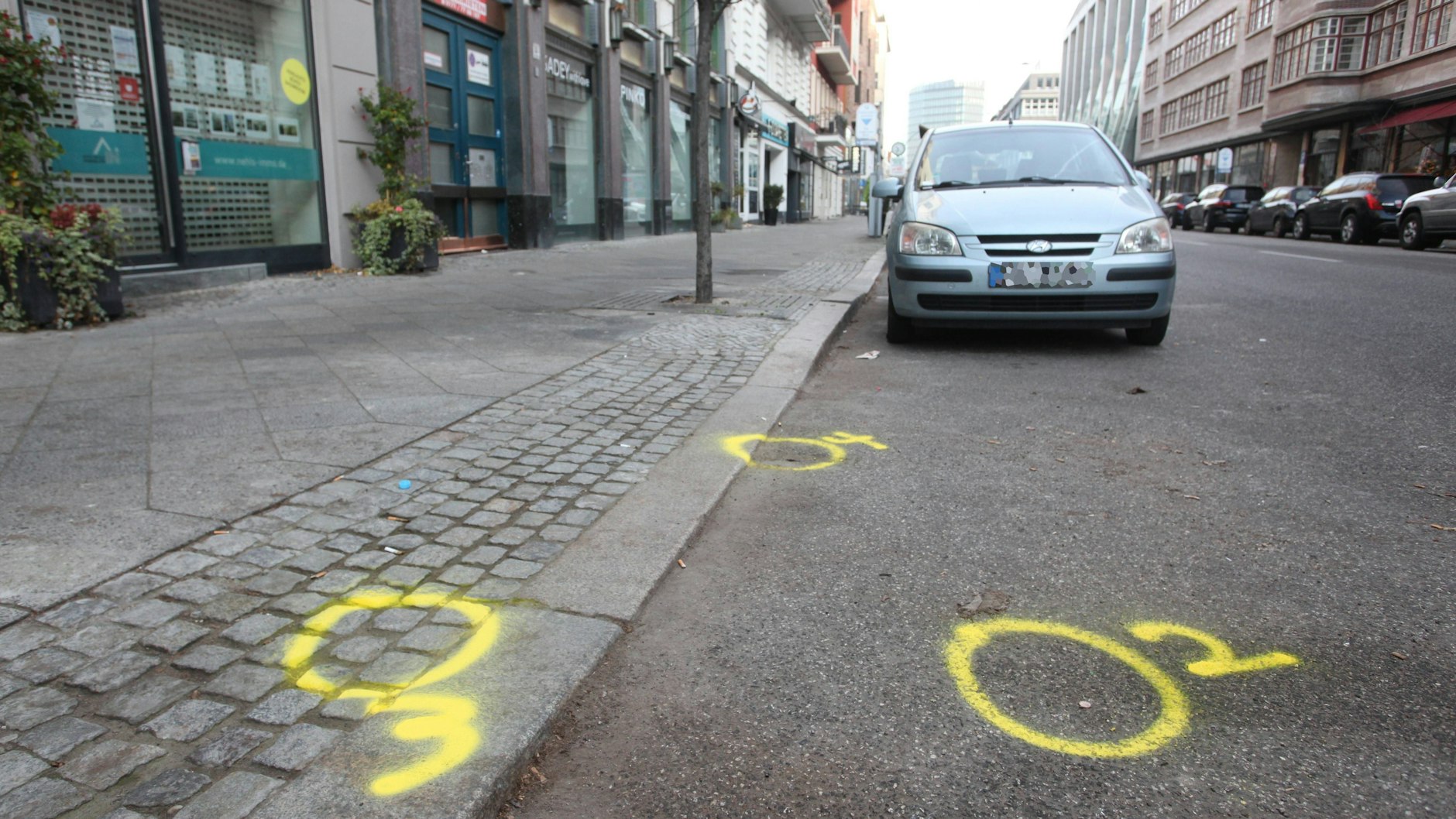 Die Spuren des Vorfalls waren am Sonntagmorgen noch zu sehen.