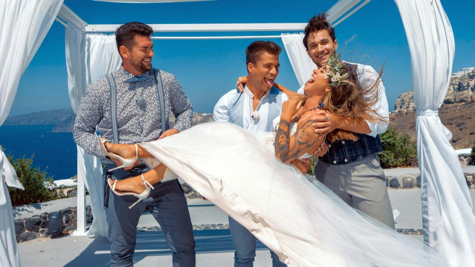 Melissa, die Bachelorette von 2020, nahm Ioannis, Daniel und Leander mit ins Halbfinale.