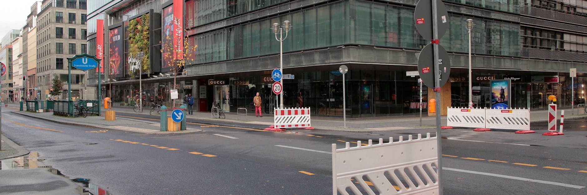 Gesperrte Friedrichstraße