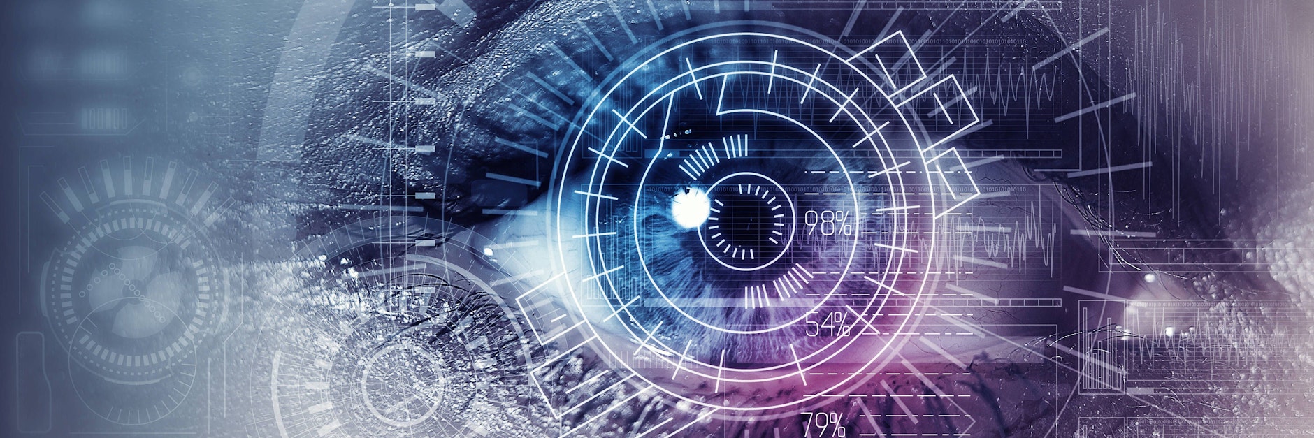 Die Pupille eines Probanden wird sehr präzise erfasst. (Symbolbild)