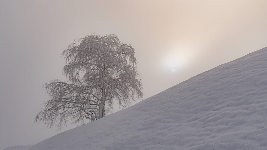 Solche Winterlandschaft kann ihre Tücken haben.