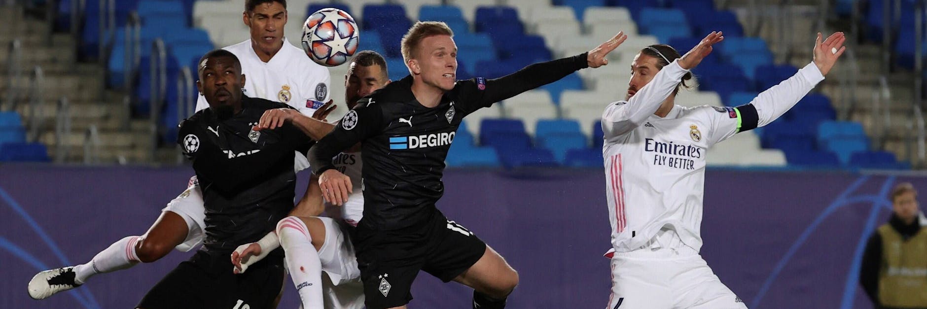 Borussia Mönchengladbach musste sich bei Real Madrid geschlagen geben, erreichte aber das Achtelfinale der Champions League.