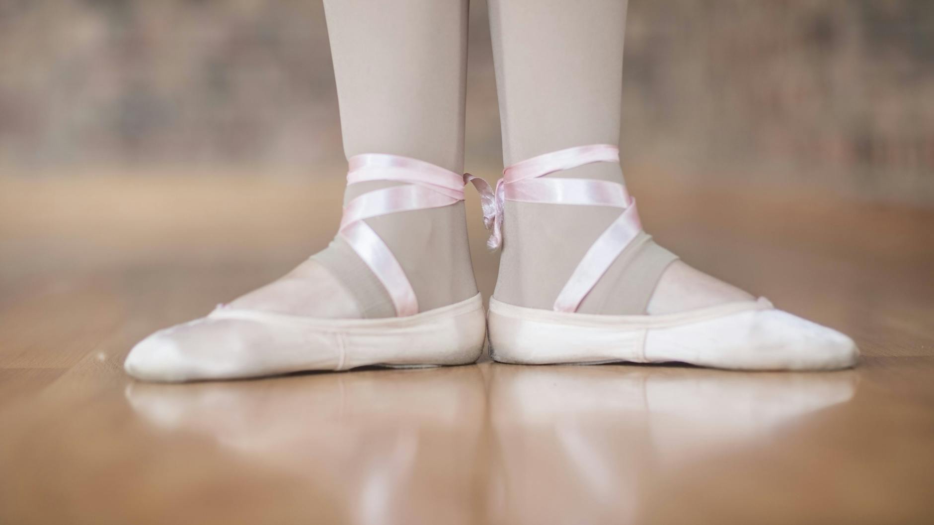 Die Füße einer Balletschülerin<br><br>