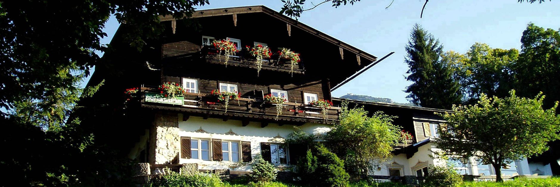 Das Hotel Zum Türken oberhalb von Berchtesgaden.