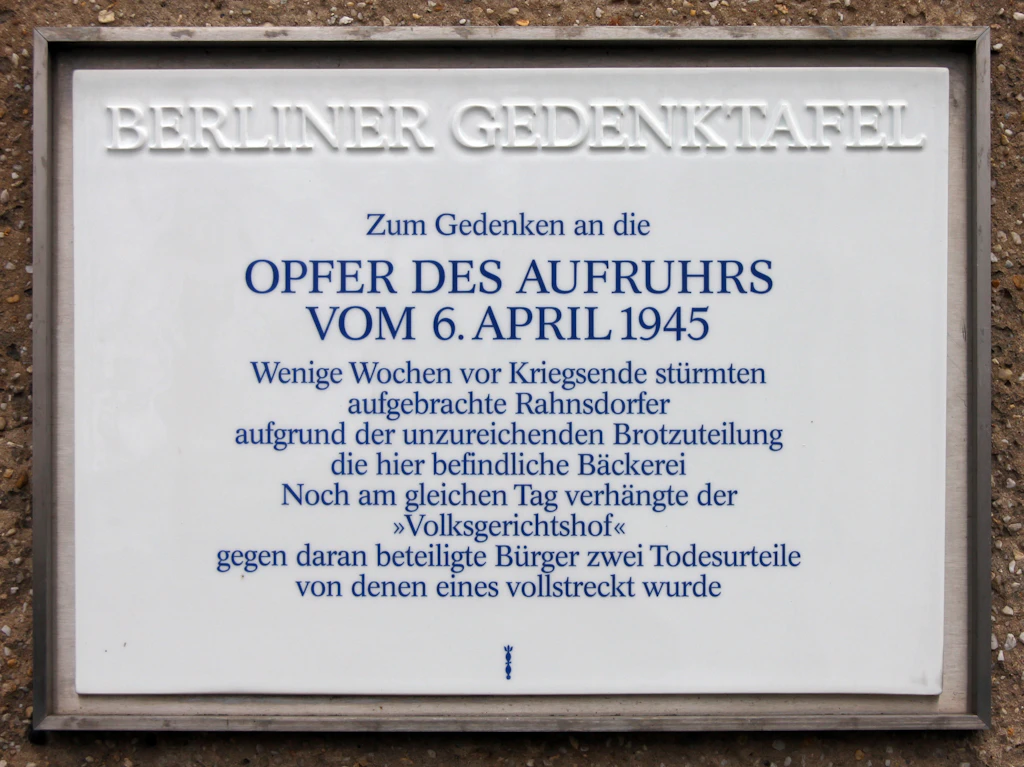 Ärger um Gedenktafel: Der vergessene Brotaufstand von Rahnsdorf