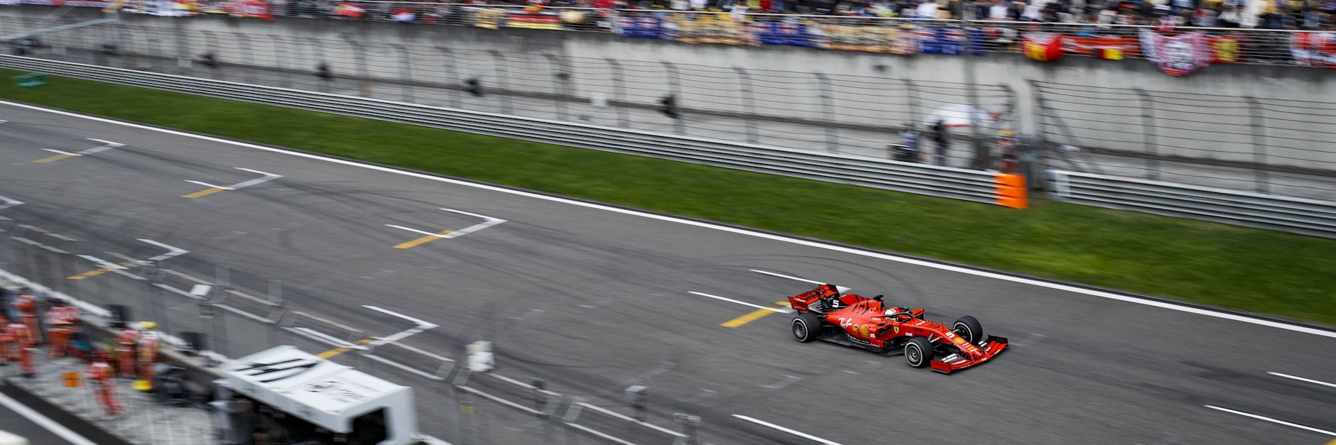 Sebastian Vettel beim Großen Preis von China 2019.