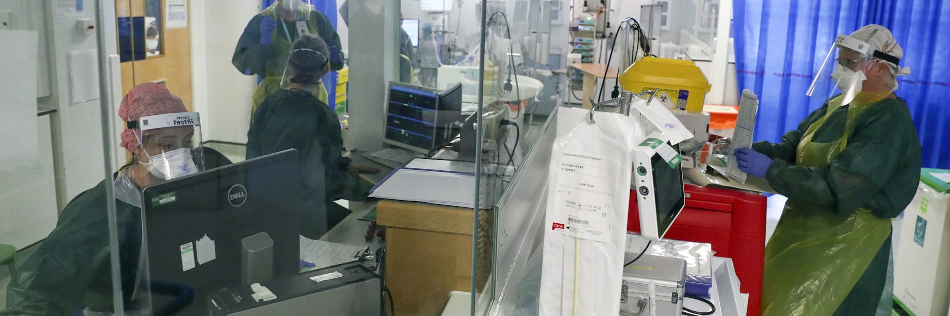 Auf dieser Intensivstation werden Menschen mit dem neuartigen Coronavirus behandelt.