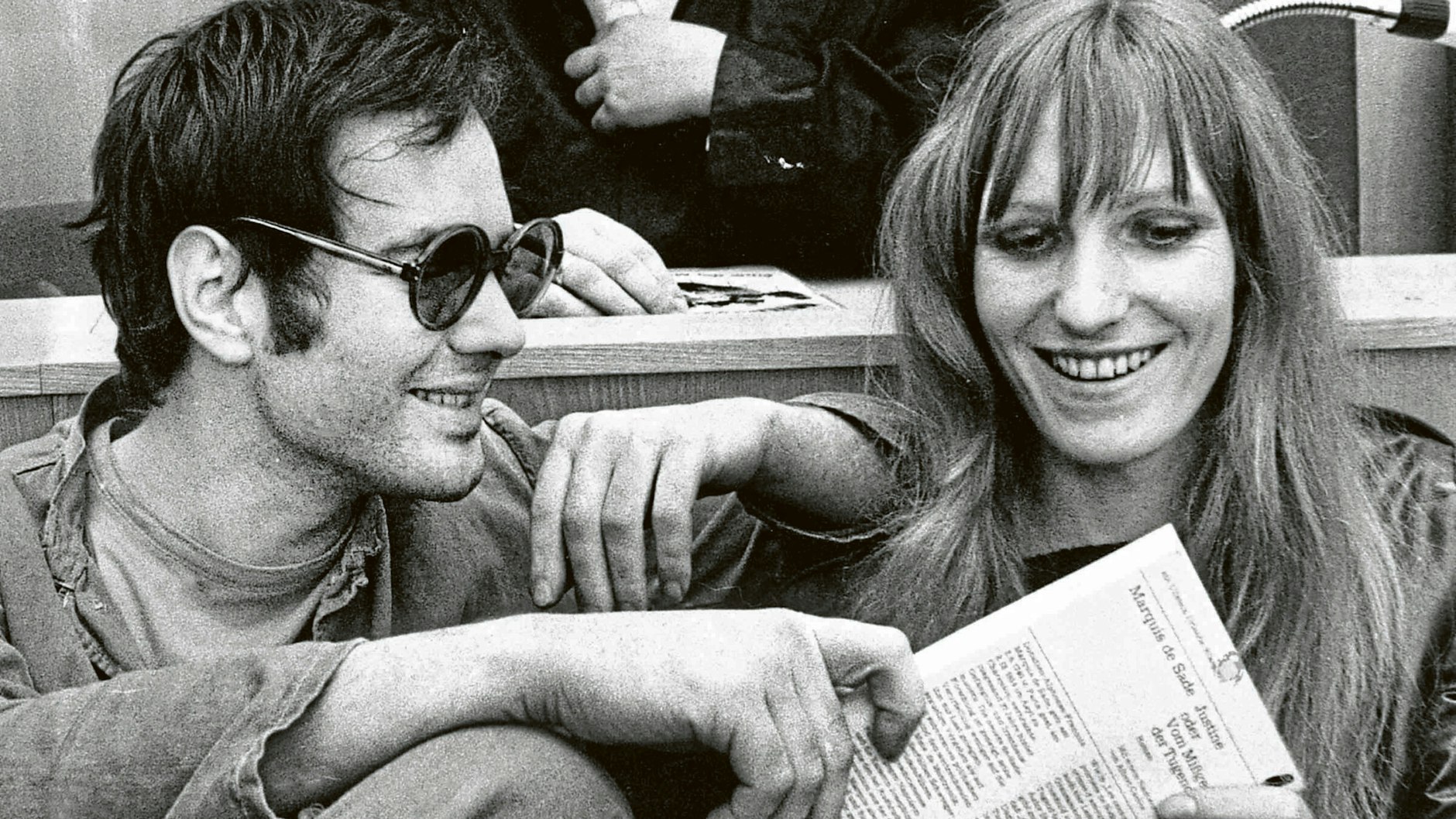 Die erste RAF-Generation: Andreas Baader und Gudrun Ensslin während des Brandstifter-Prozesses 1968.&nbsp;