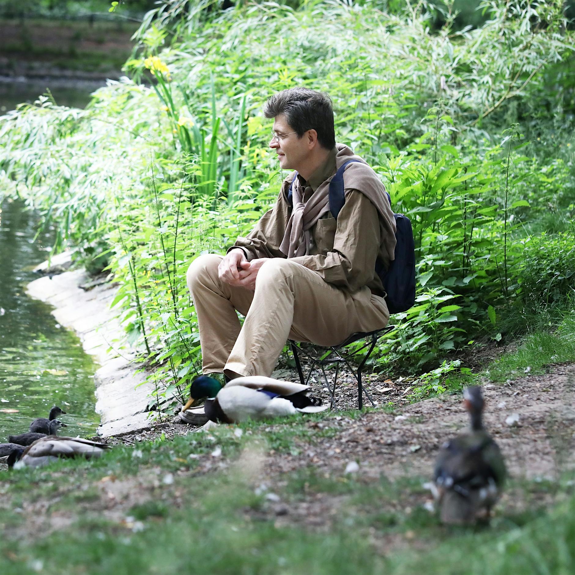 Der Enten-Flüsterer aus dem Steglitzer Stadtpark