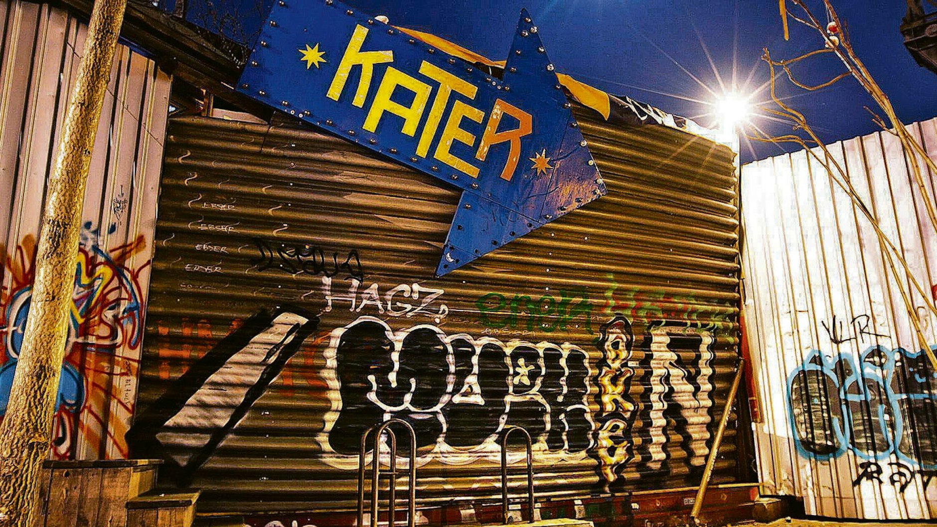 Geschlossen, wie viele andere Clubs: Der Eingang zum Kater Blau.&nbsp;