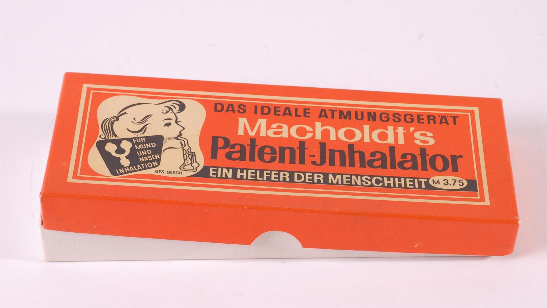 Gut bei Erkältungen half diese Inhalations-Pfeife.