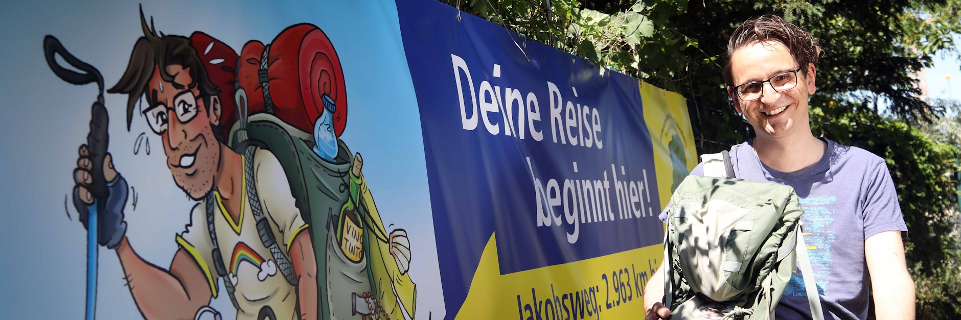 Jörg Steinert ist begeisterter Pilger – er kämpft für die Beschilderung des Berliner Jakobsweges.