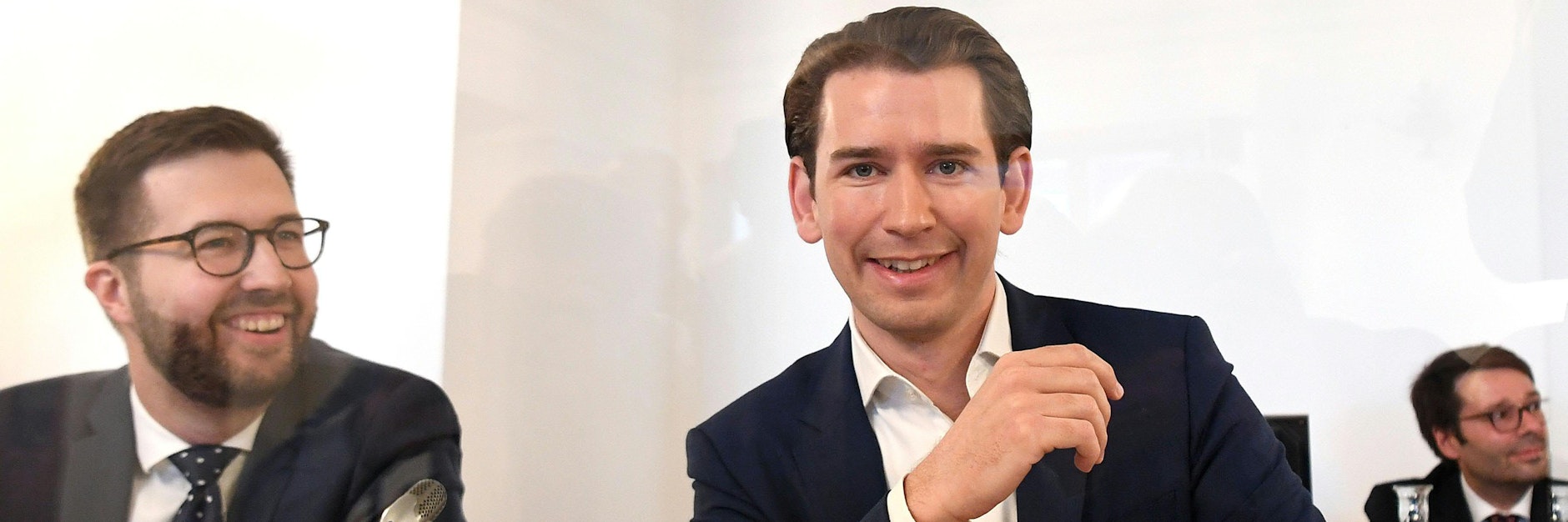 Erst hatte Österreichs Bundeskanzler Sebastian Kurz (ÖVP) noch gut lachen, dann platzte ihm fast der Kragen.