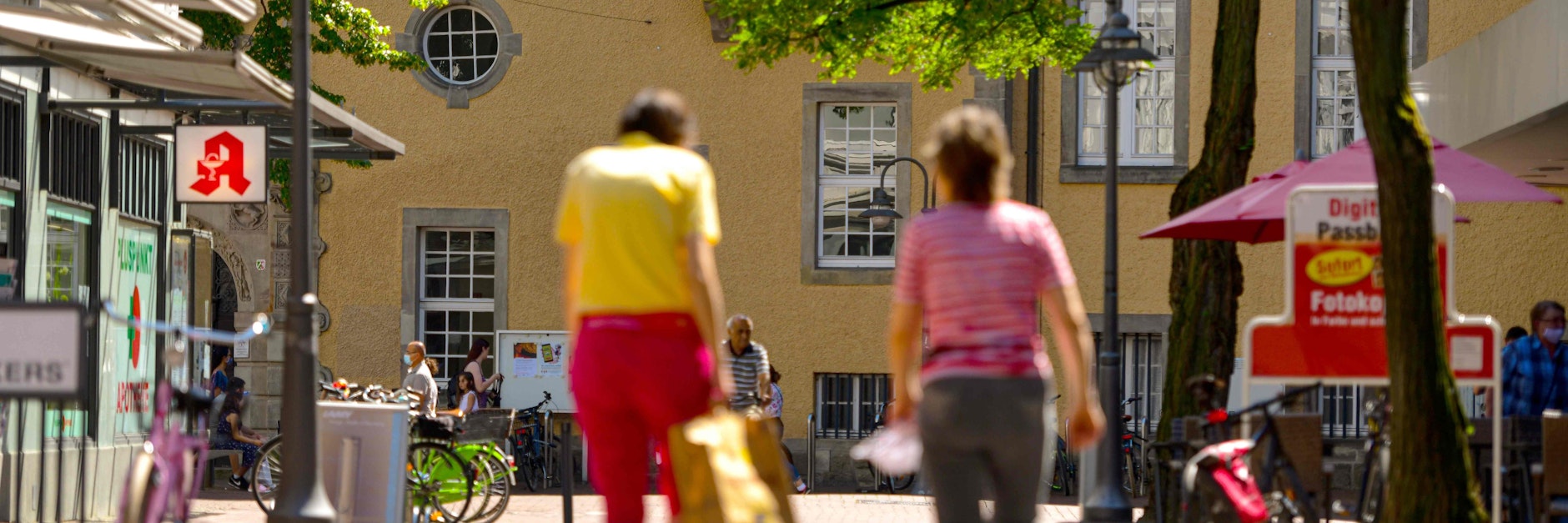 Die erst kürzlich wieder belebtere Fußgängerzone von Gütersloh&nbsp;