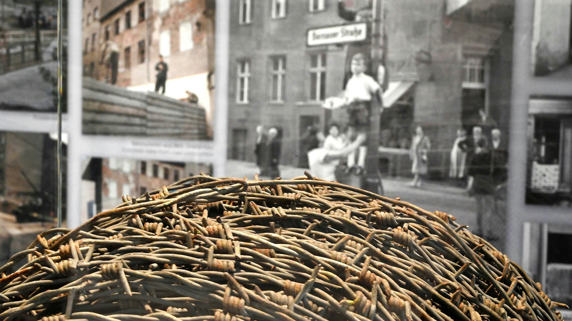 Die Stacheldraht-Rolle entdeckte Moser-Metius in einer Scheune bei Torgau.
