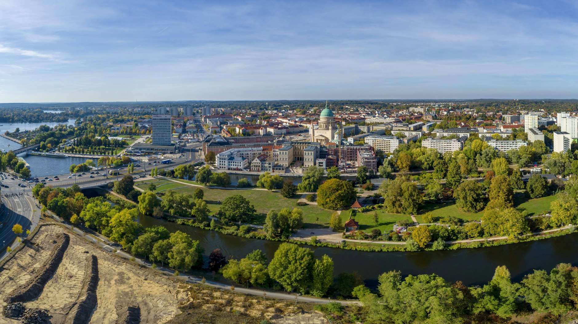 Potsdam aus der Luft.